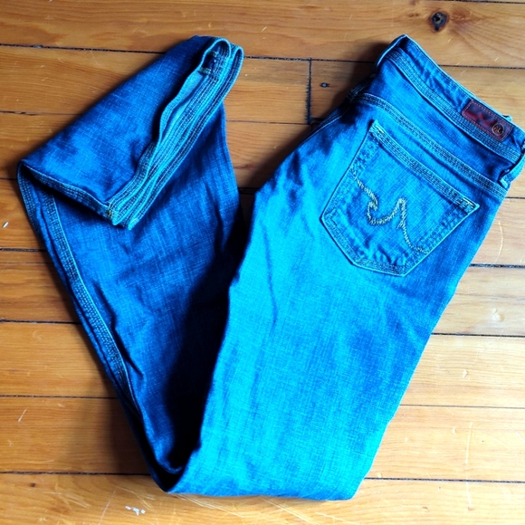 Adriano Goldschmied the Merlot bootcut jeans in medium blue wash - Picture 2 of 5